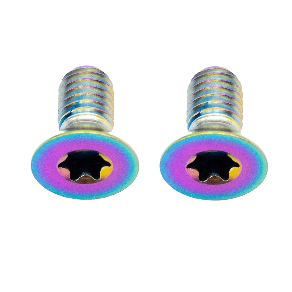Better Bolts Titanium Flat Mount Bolt Kit, 10mm, Rainbow, 2/Count
