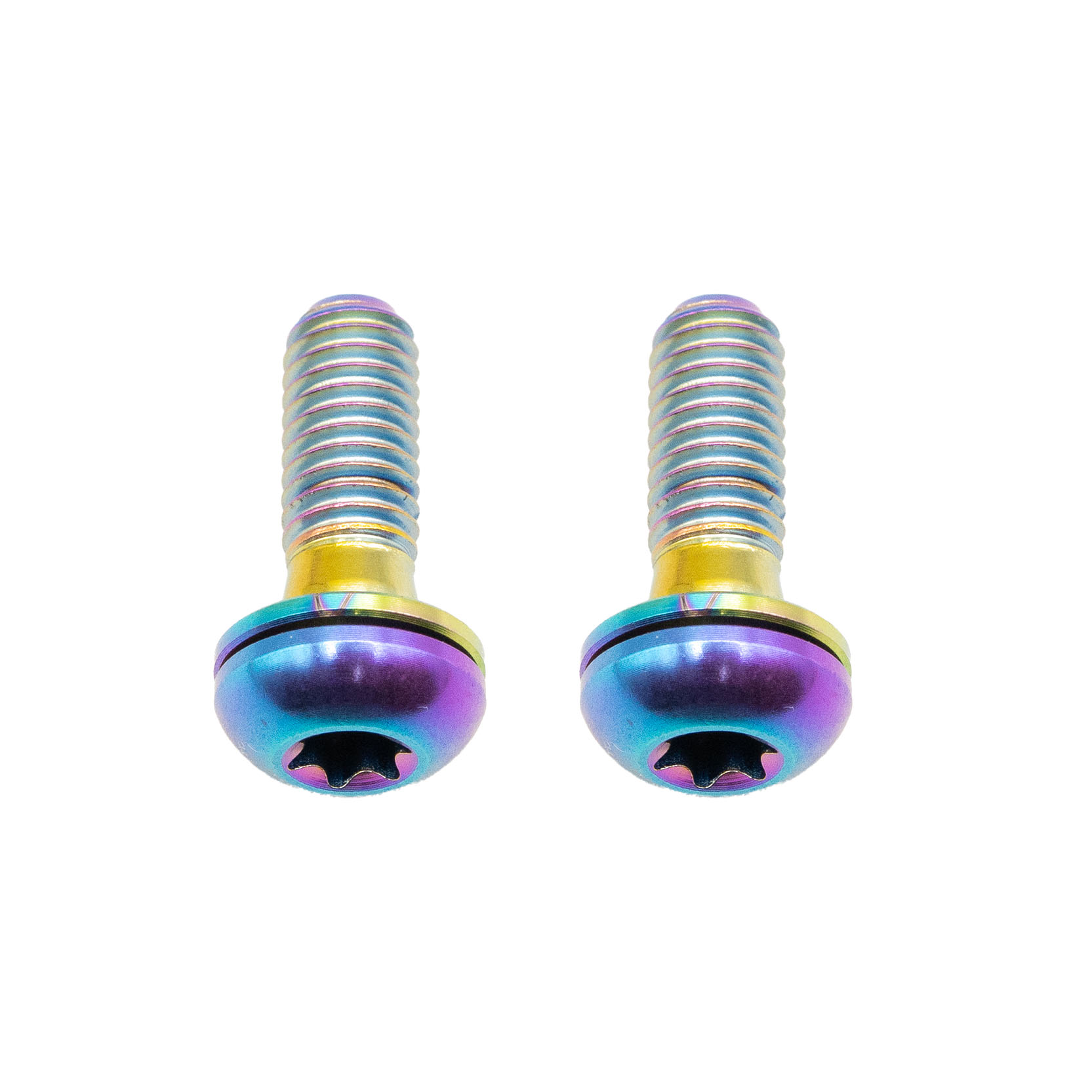 Better Bolts Titanium Flat Mount Bolt Kit, 17mm, Rainbow, 2/Count