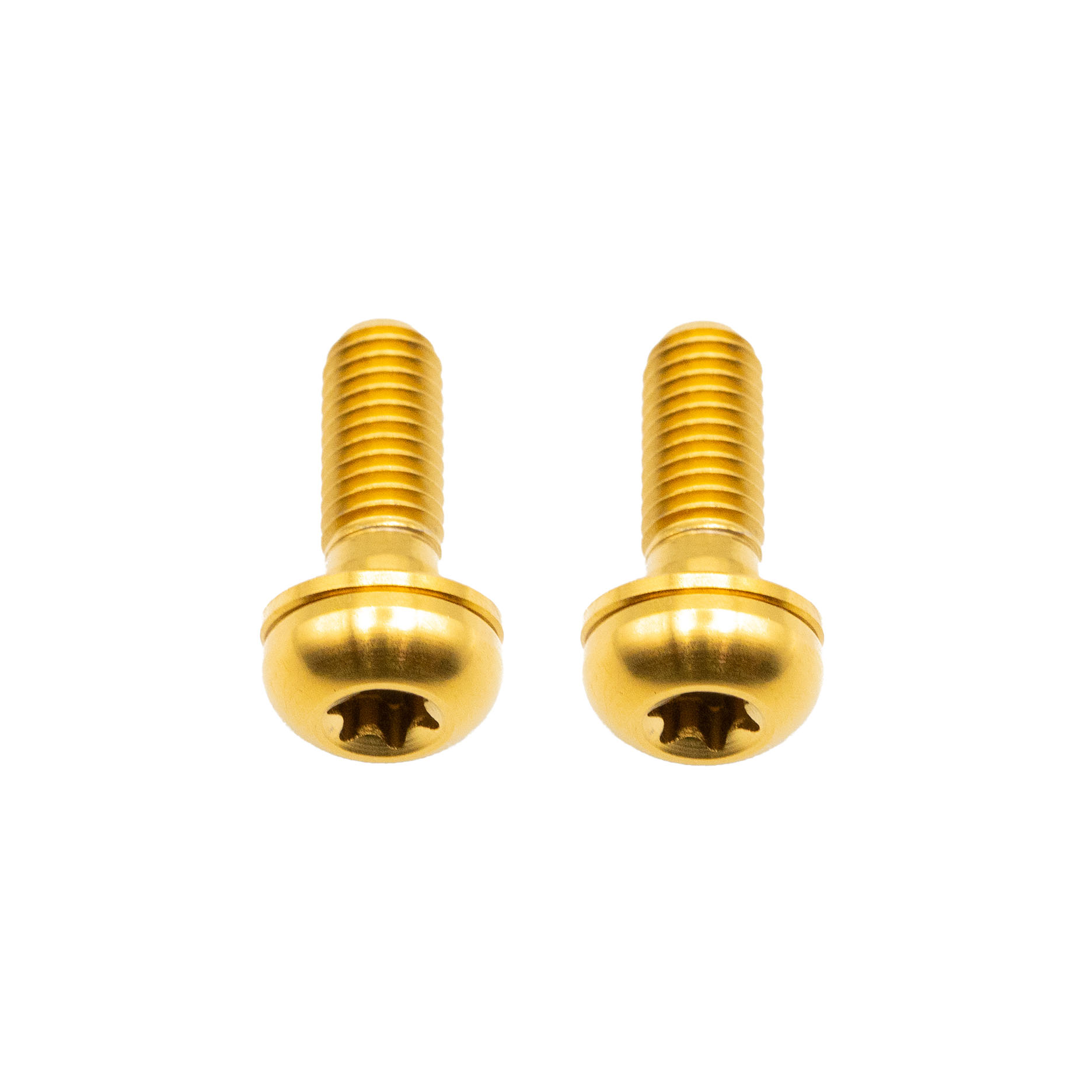 Better Bolts Titanium Flat Mount Bolt Kit, 15mm, Gold, 2/Count
