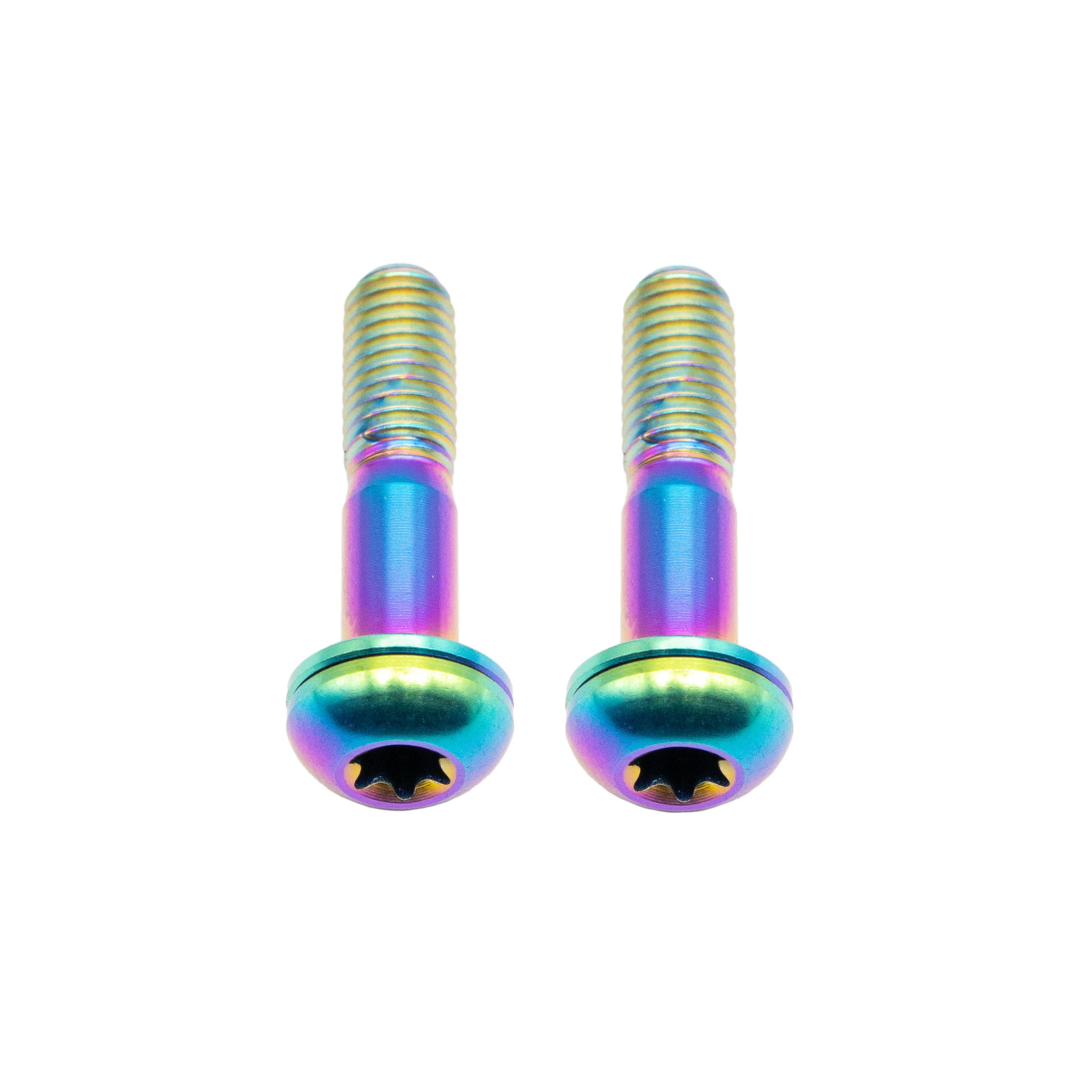 Better Bolts Titanium Flat Mount Bolt Kit, 27mm, Rainbow, 2/Count
