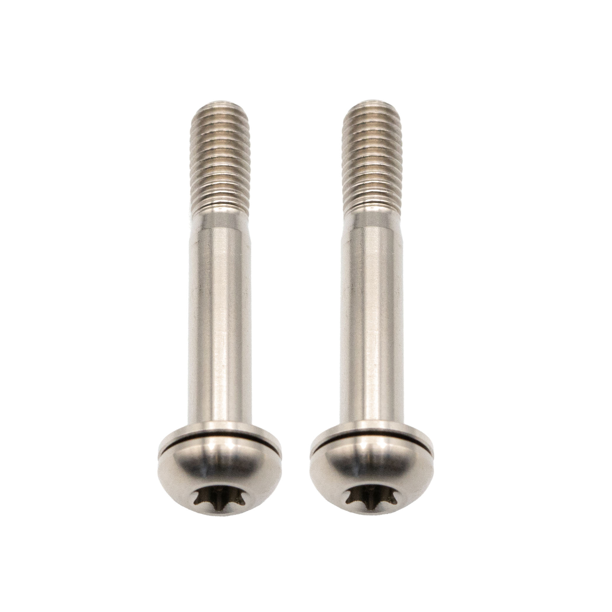 Better Bolts Titanium Flat Mount Bolt Kit, 37mm, Silver, 2/Count