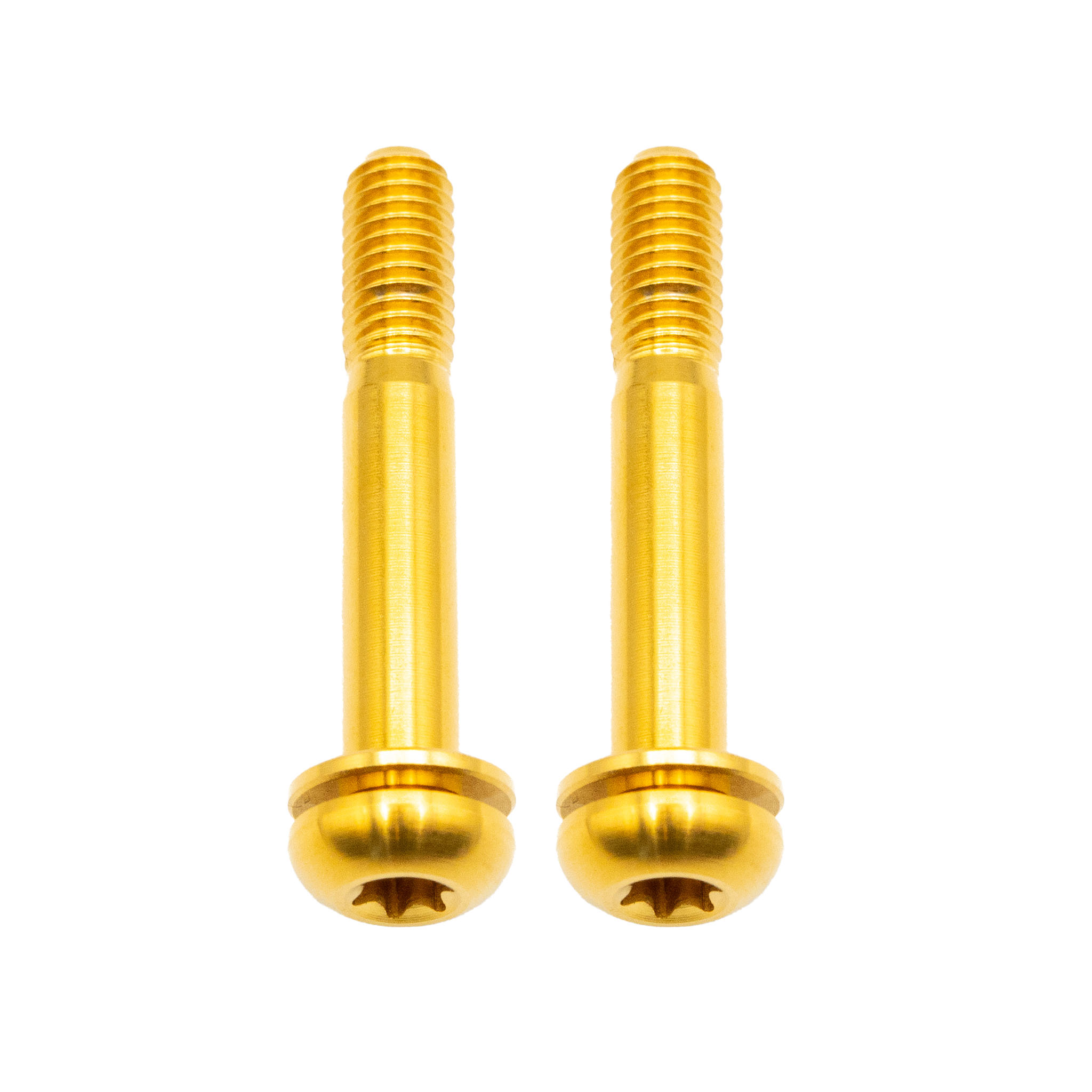Better Bolts Titanium Flat Mount Bolt Kit, 32mm, Gold, 2/Count