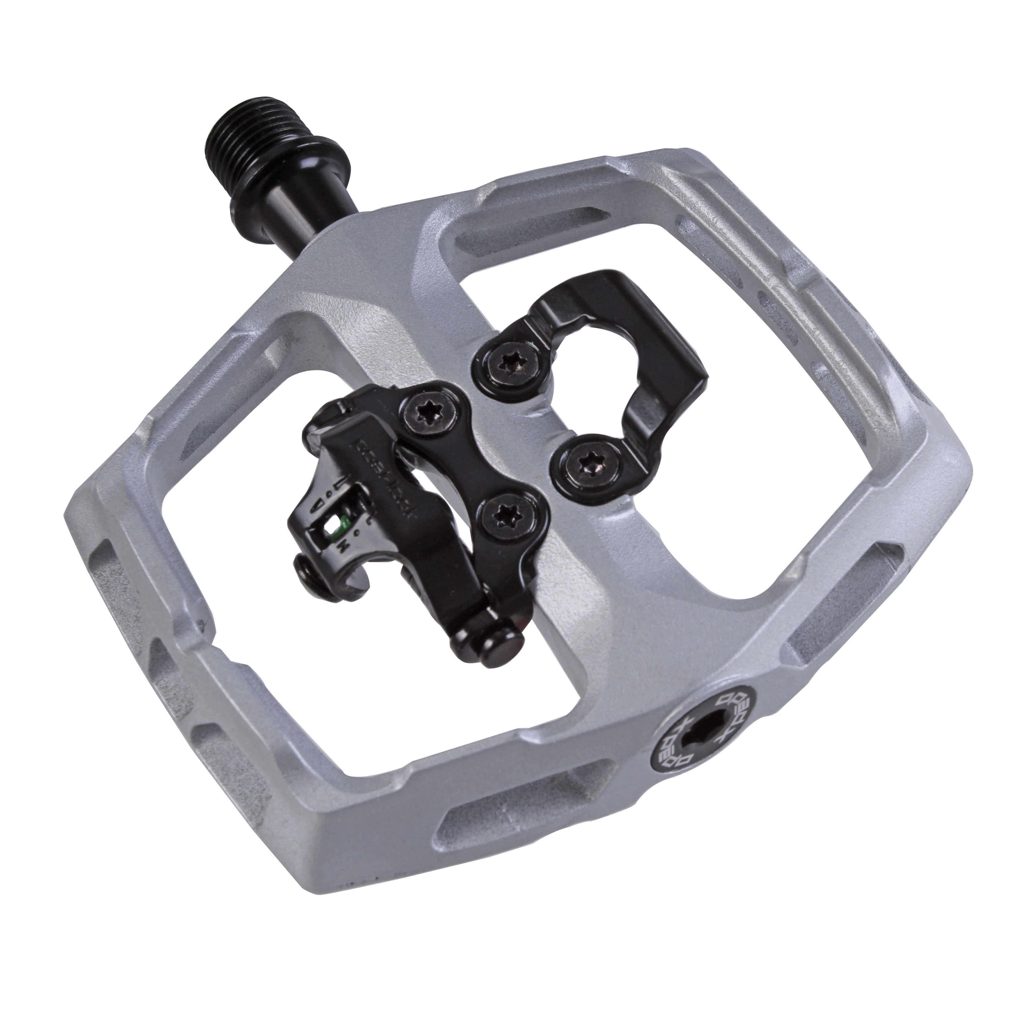 Xpedo Ambix Platform+Clipless pedals, Silver