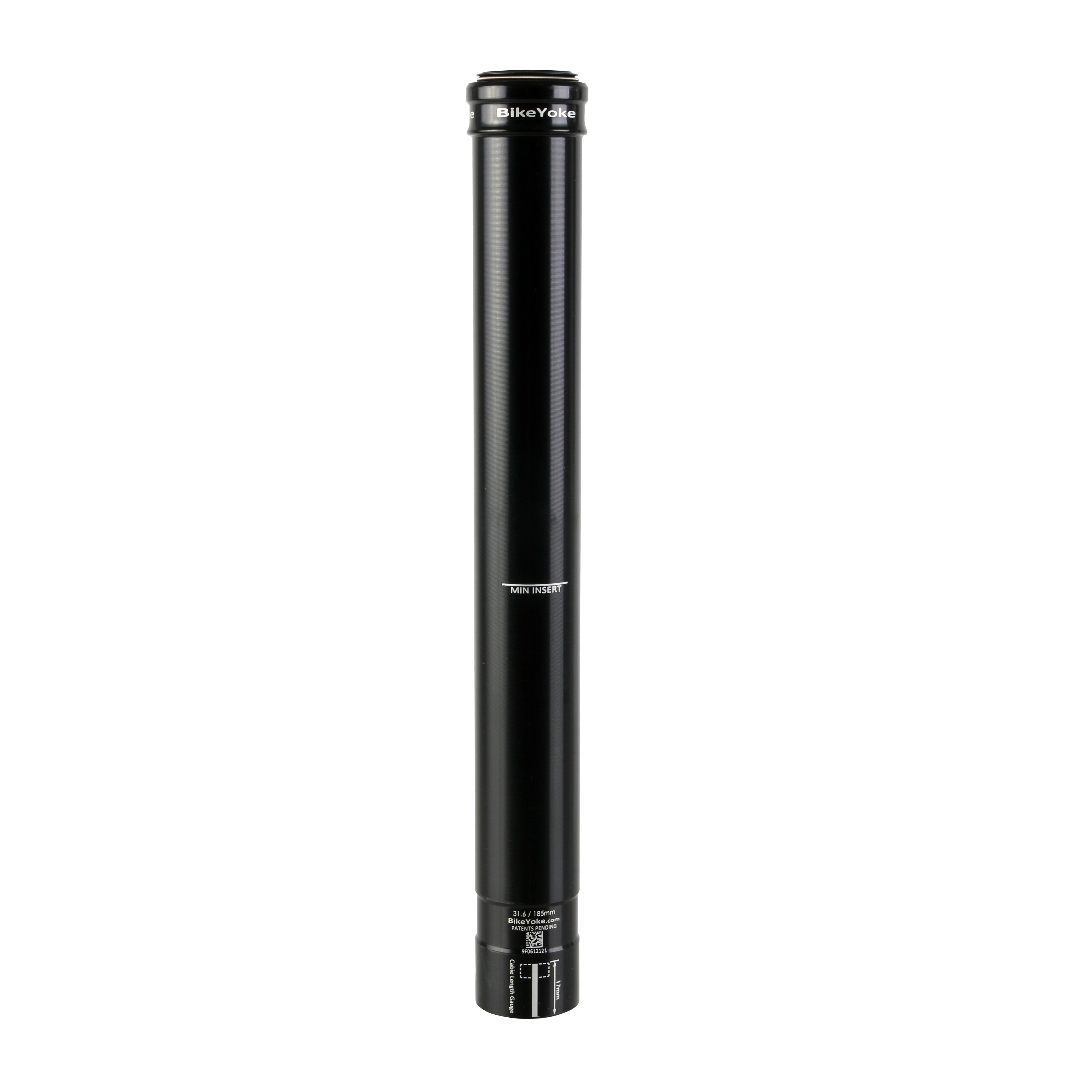 Bike Yoke Revive Lower Tube Unit, 31.6/185mm - Black