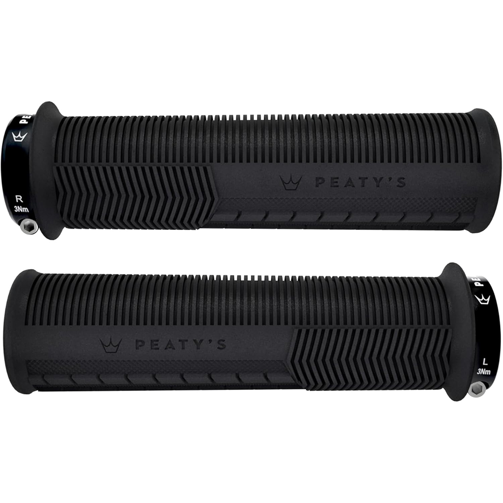 Peaty's Mushroom Thick Lock-On Grips, Pair, Black