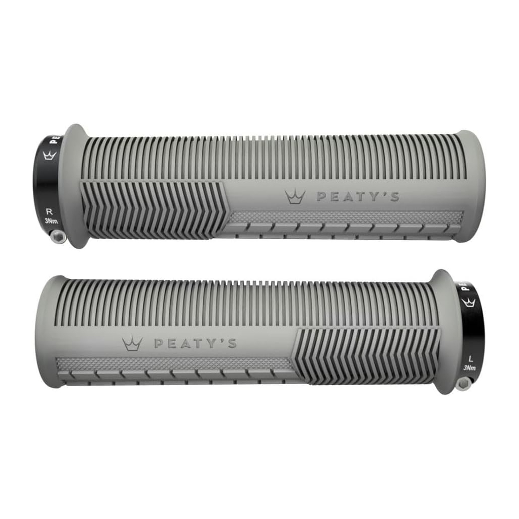 Peaty's Mushroom Thin Lock-On Grips, Pair, Slate