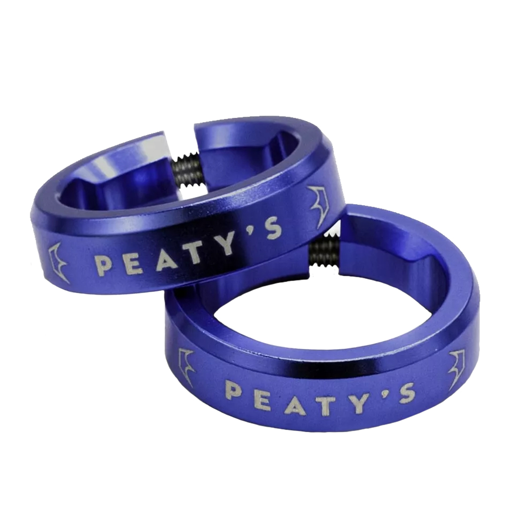 Peaty's Monarch Grip Lockrings, Pair, Navy 