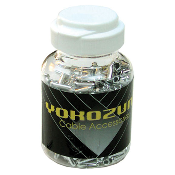 Yokozuna Cable End Crimps, 1.6mm Silver - 500/Bottle