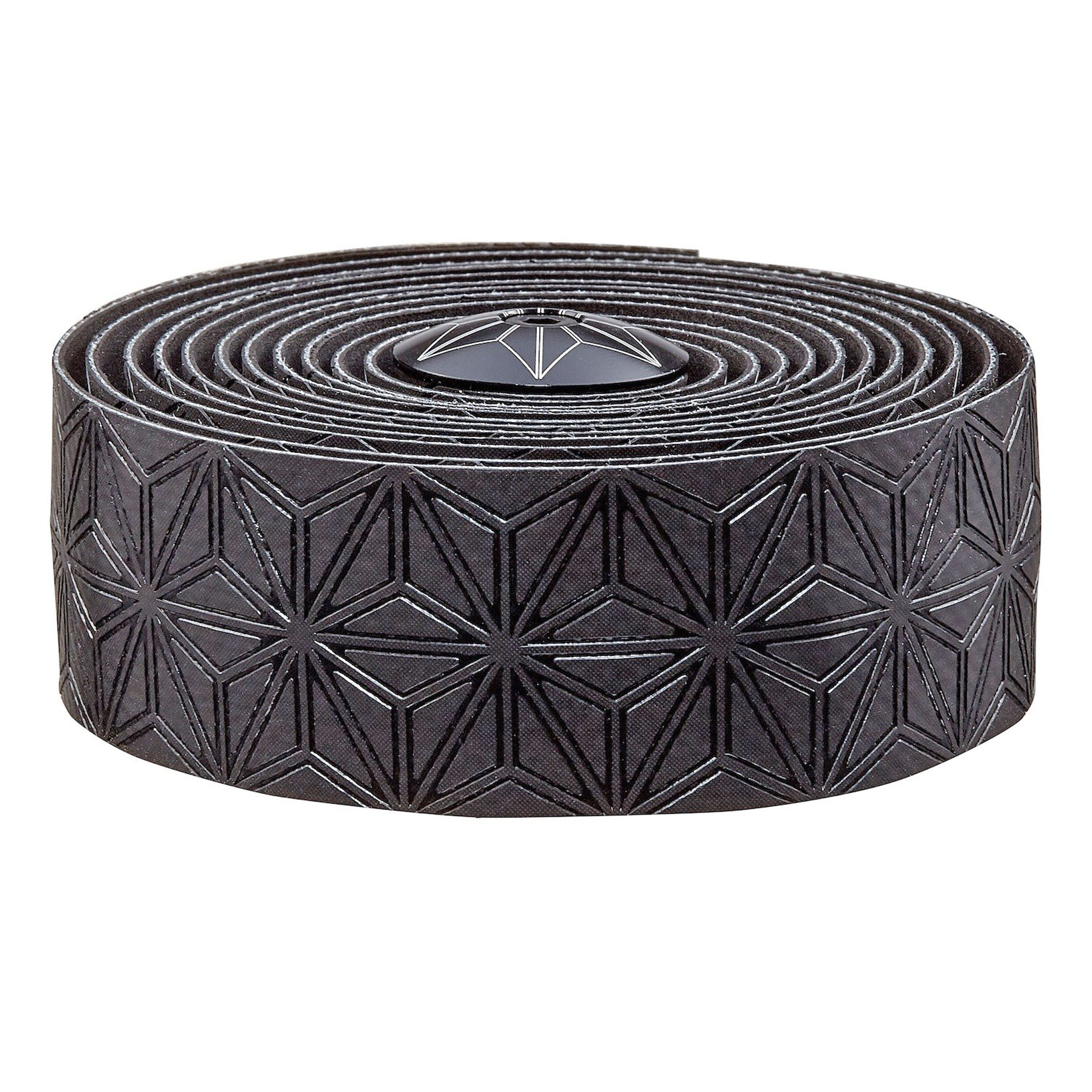 Supacaz Super Sticky Kush Handlebar Tape, Black w/Blk Plugs