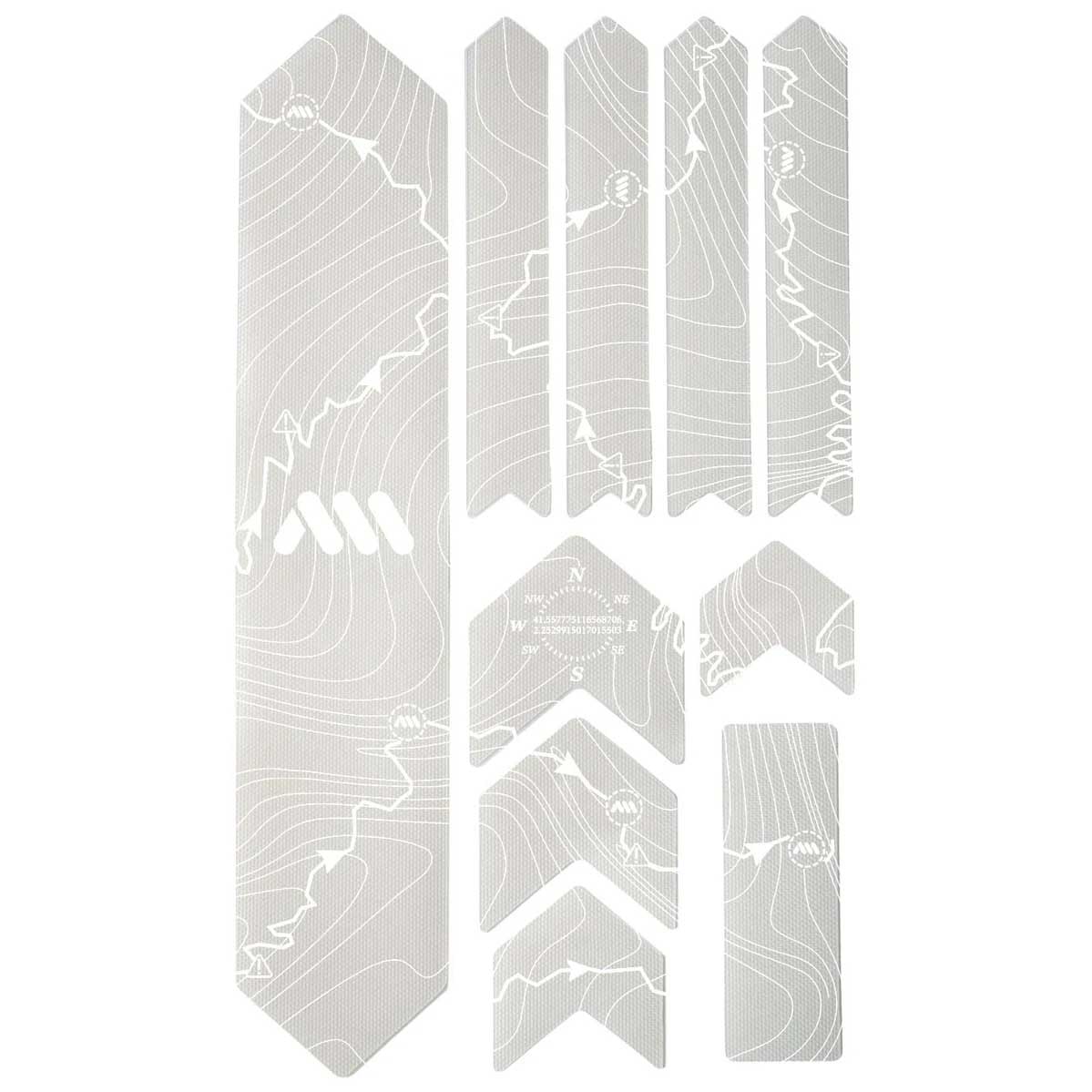 All Mountain Style Extra Honeycomb Frame Guard, Tracks White