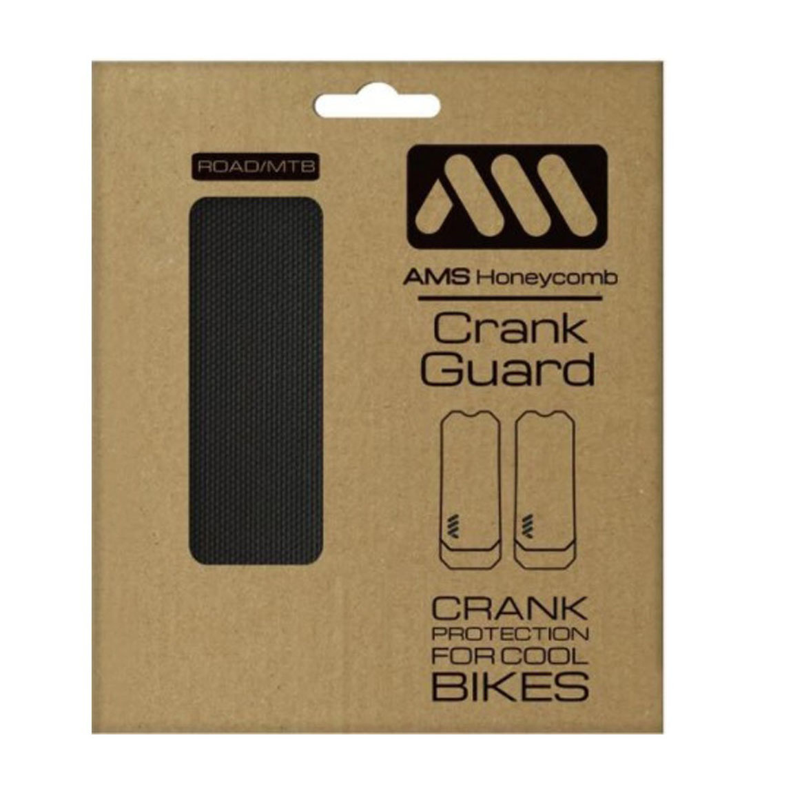 All Mountain Style Crank Guard, Black/Silver