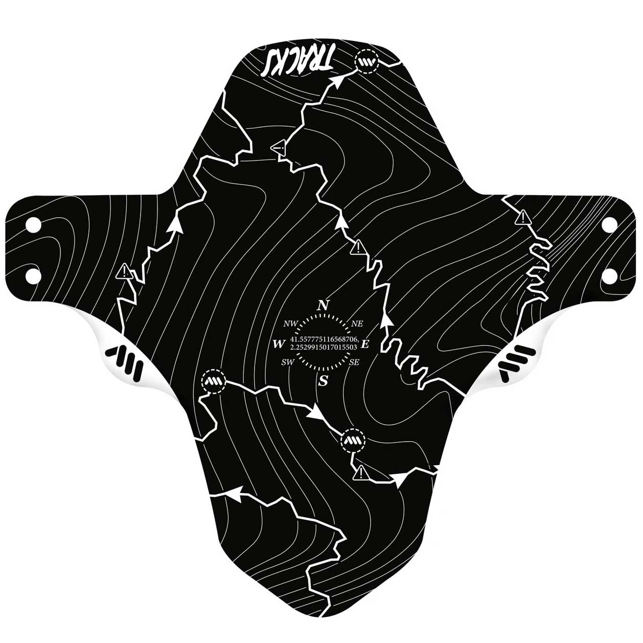 All Mountain Style Mud Guard, Tracks White