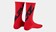 Specialized Supacaz SupaSox Twisted Sock Black / Red - S