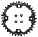 Specialized CHR TURBO, 36T, 11/12-SPD, 104BCD, 1X RING, STEEL, W/ CHAINRING BOLTS, PRAXIS Black
