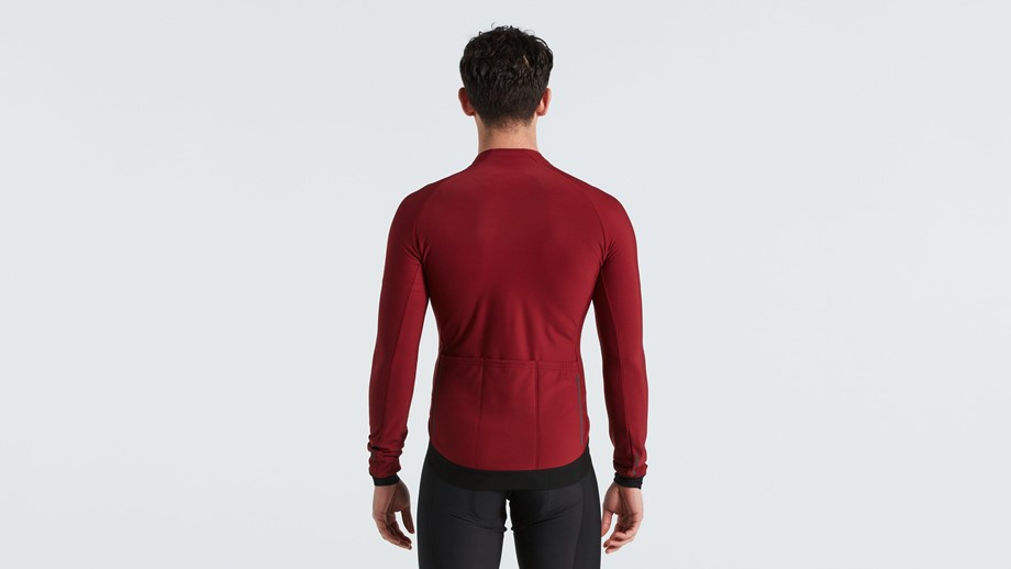 Specialized Men's SL Expert Long Sleeve Thermal Jersey Maroon - L