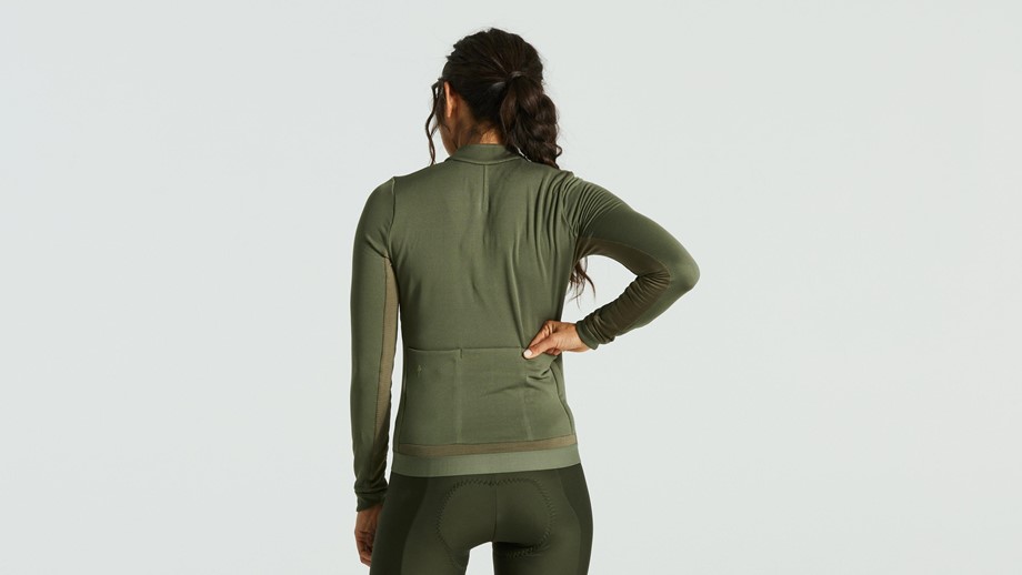 Specialized Women's Prime Power Grid Long Sleeve Jersey Oak Green - L