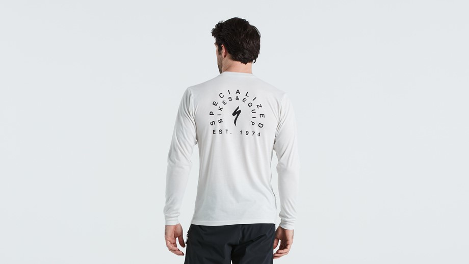 Specialized Stoke Long Sleeve T-Shirt Dove Grey - S