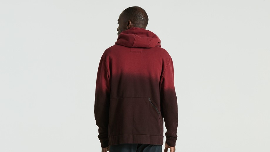 Specialized Men's Legacy Spray Pull-Over Hoodie Maroon - S