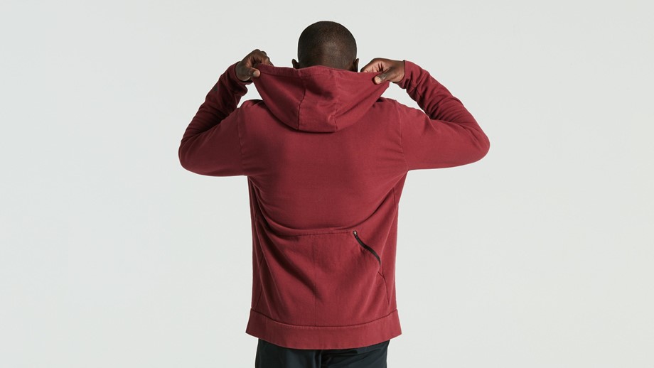 Specialized Men's Legacy Wordmark Zip-Up Hoodie Maroon - M