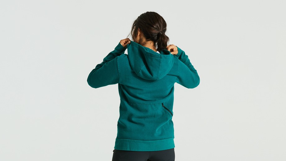 Specialized Women's Legacy Wordmark Zip-Up Hoodie Tropical Teal - S