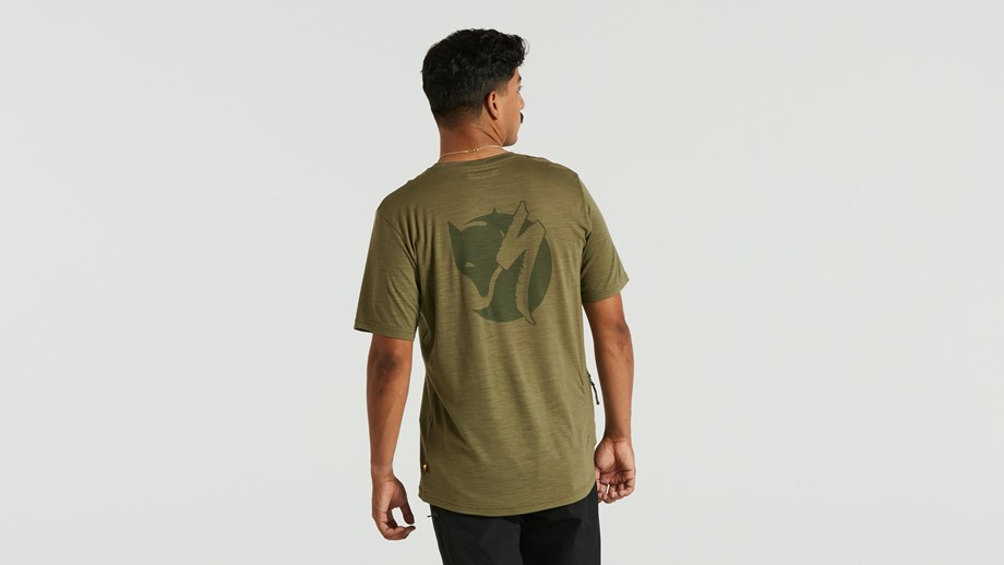 Specialized Men's Specialized/Fjällräven Wool Short Sleeve Tee Green - XS