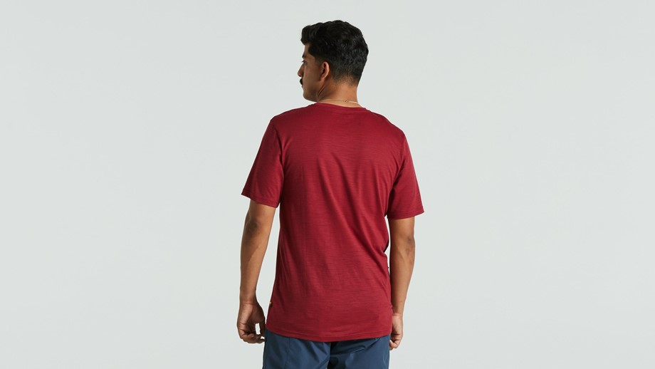 Specialized Men's Specialized/Fjällräven Wool Short Sleeve Tee Pomegranate Red - S
