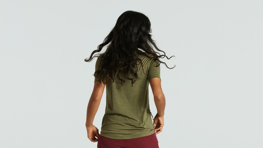 Specialized Women's Specialized/Fjällräven Wool Short Sleeve Tee Green - L