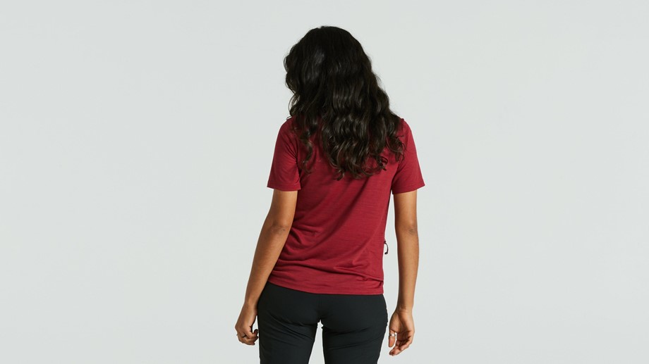 Specialized Women's Specialized/Fjällräven Wool Short Sleeve Tee Pomegranate Red - L