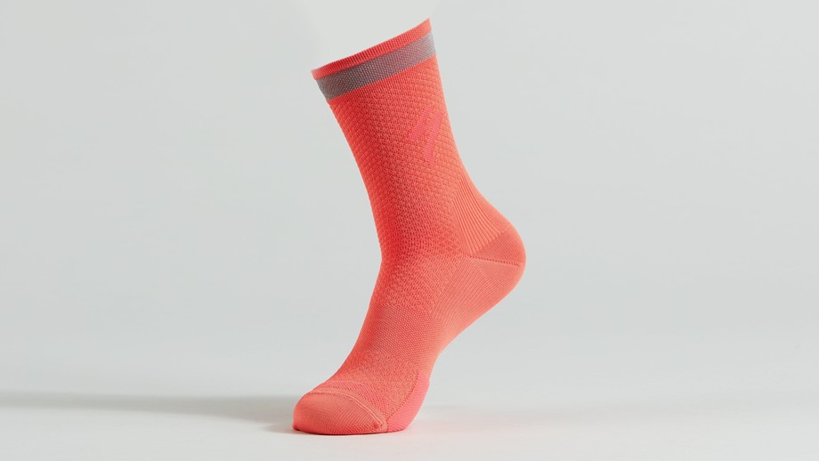 Specialized Soft Air Reflective Tall Socks Vivid Coral - L