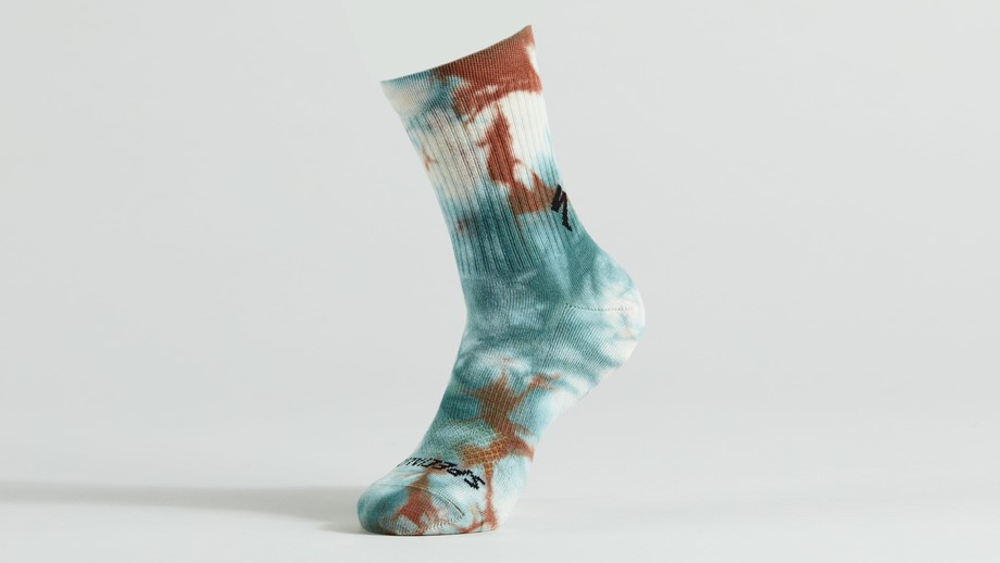 Specialized Cotton Tall Socks White Mountains Garment Wash - XL