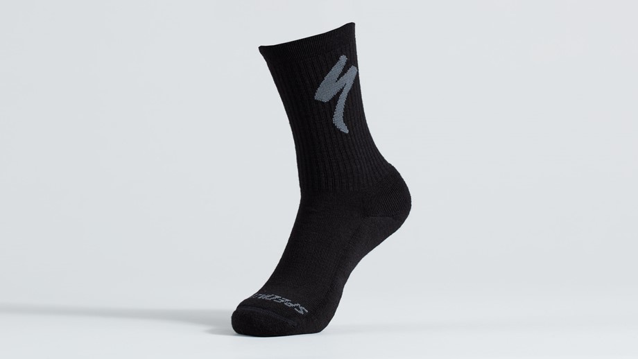 Specialized Merino Midweight Tall Logo Socks Black - L 0