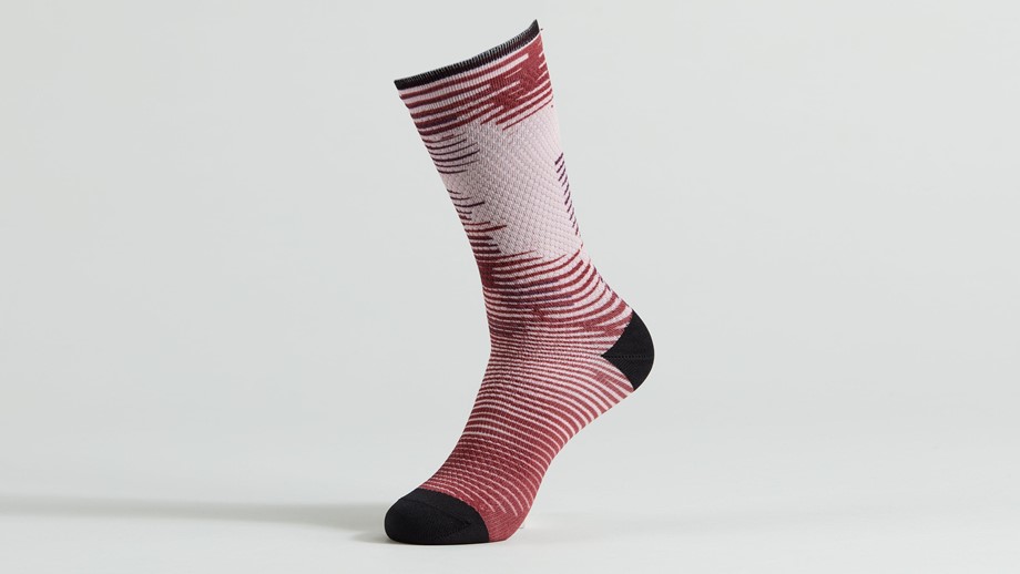 Specialized Soft Air Tall Socks Maroon Blur - XL