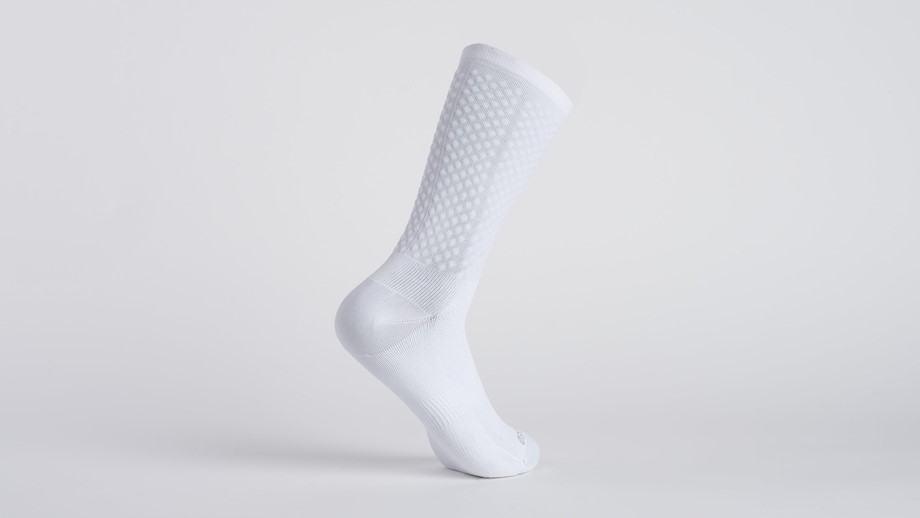 Specialized Knit Tall Sock White / Silver - L