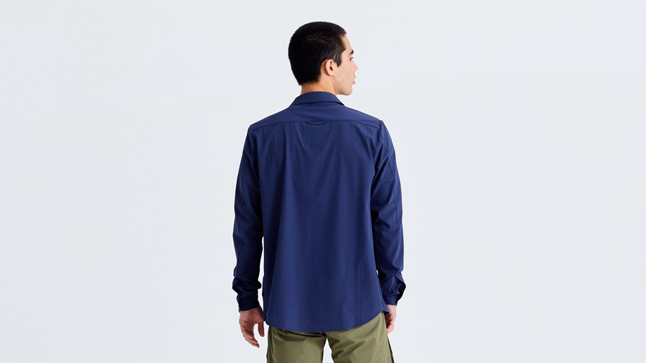 Specialized Men's Specialized/Fjällräven Long Sleeve Sun Shirt Navy - L