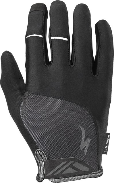 Specialized Men's Body Geometry Dual-Gel Long Finger Gloves Black - M