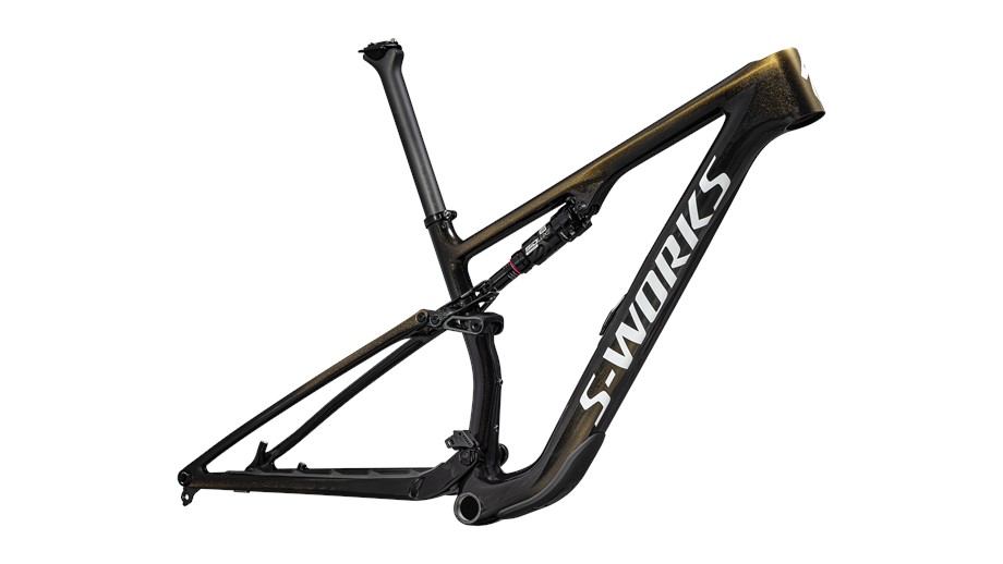 2026 Specialized S-Works Epic 8 Frameset Gloss Carbon Gold Pearl / Metallic White Silver - M