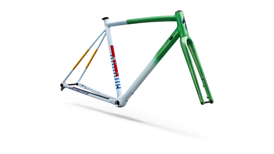 2026 Specialized Crux DSW Frameset Oasis Tint Flake Silver Morning Mist / Purple Haze - 54