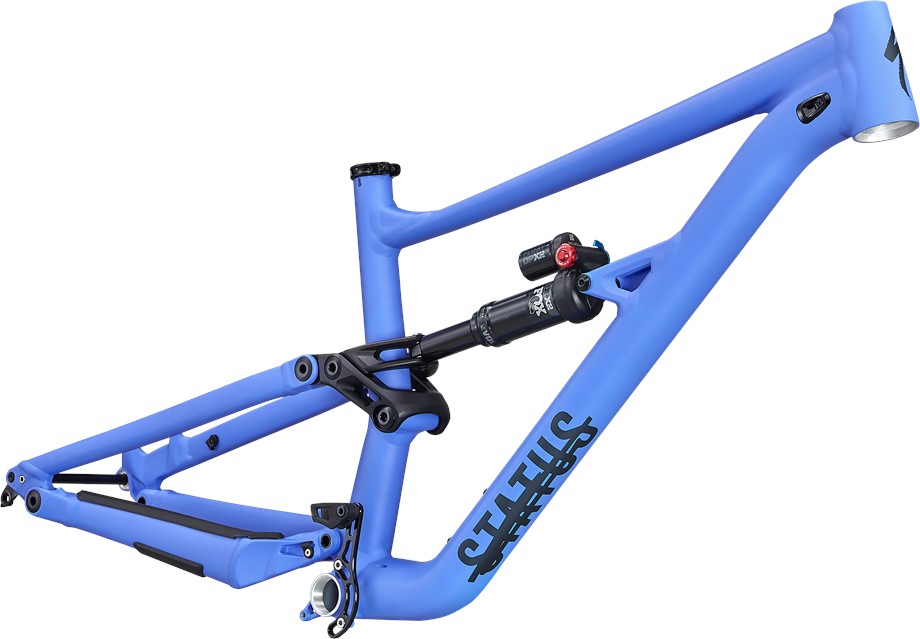 2021 Specialized Status 160 Frameset Satin Sky Blue / Cast Battleship - S4