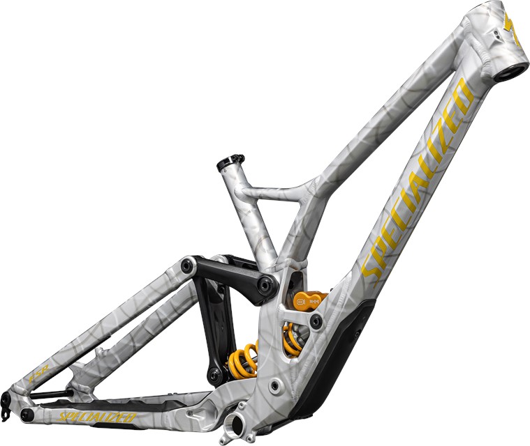 2024 Specialized Demo Race Frameset Gloss Silver Dust / Metallic Sulphur - S3