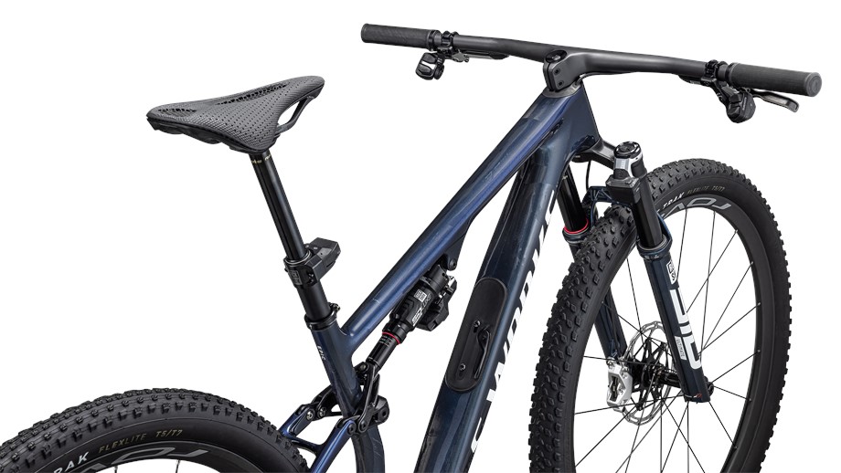 2026 Specialized S-Works Epic 8 Gloss Cyan Blue Pearl / Metallic White Silver - XL