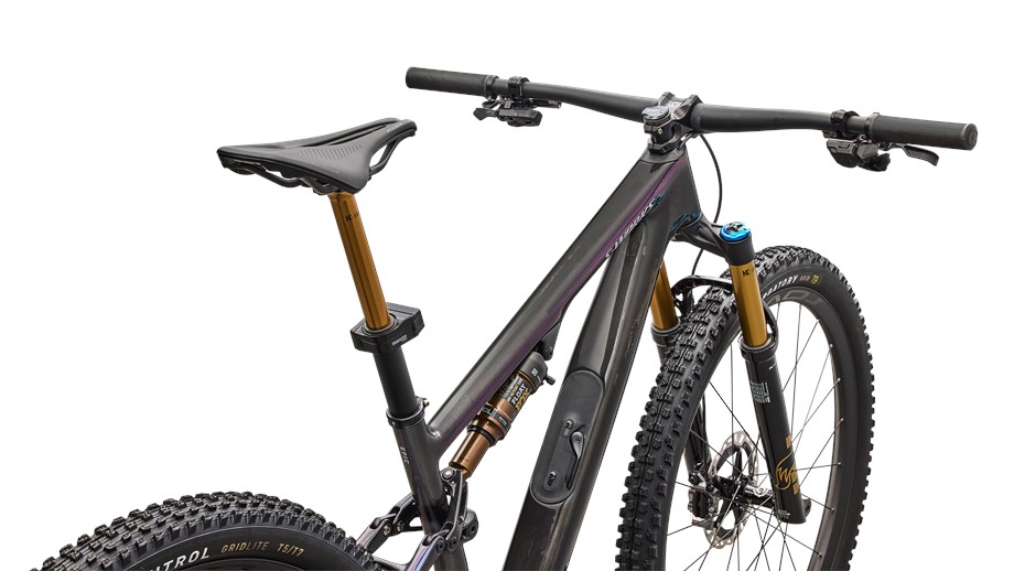 2026 Specialized S-Works Epic 8 EVO Di2 Gloss Carbon / Green To Purple Viavi Fade / Brushed Liquid Metal - S