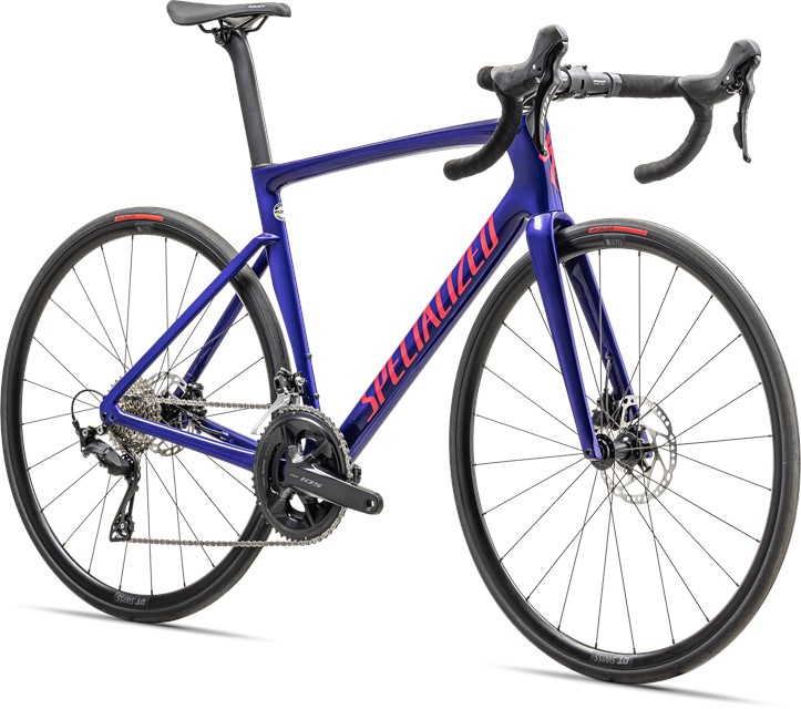 2024 Specialized Tarmac SL7 Sport - Shimano 105 Gloss Metallic Sapphire / Vivid Pink - 61