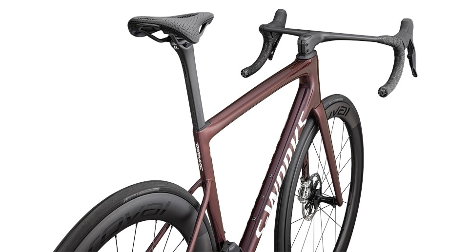 2025 Specialized S-Works Tarmac SL8 – SRAM RED AXS Gloss Solidity / Red To Black Pearl / Metallic White Silver - 58