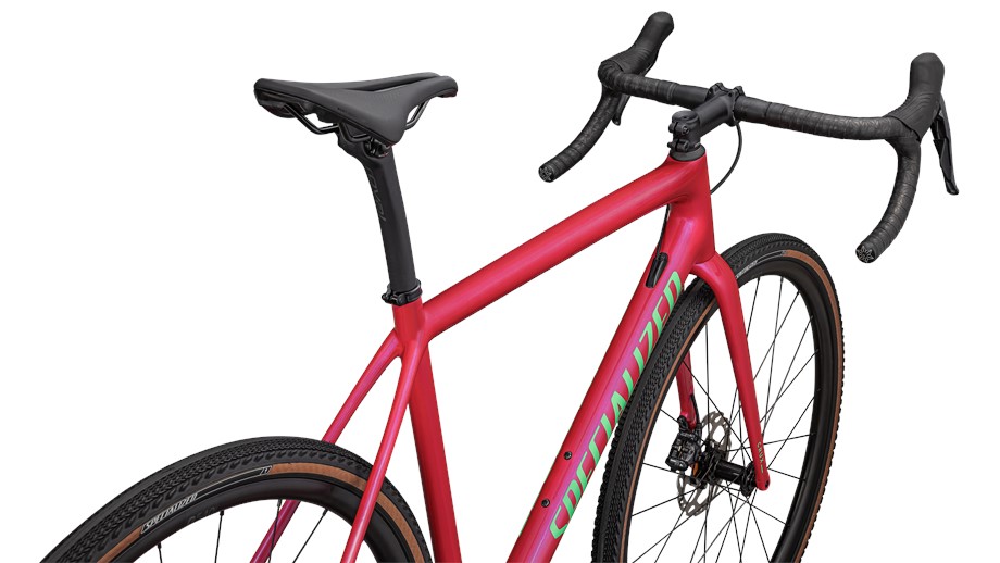 2024 Specialized Crux Comp Gloss Vivid Pink / Electric Green - 49