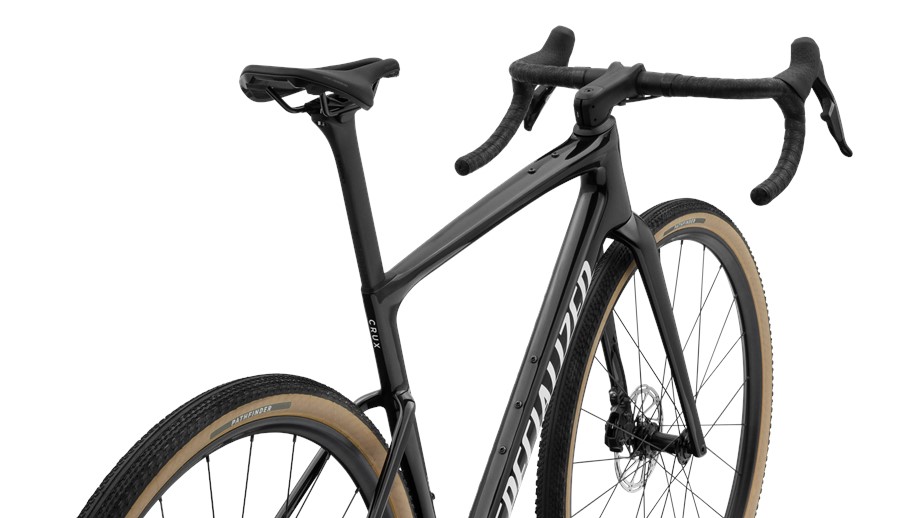 2027 Specialized Crux 5 Comp Obsidian Metallic / Dune White - 56