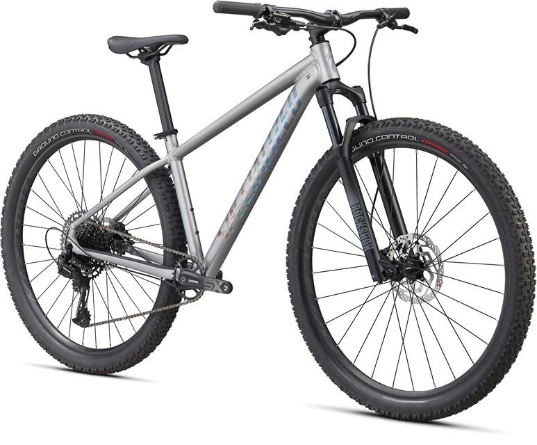 2021 Specialized Rockhopper Expert Satin Silver Dust / Black Holographic - S