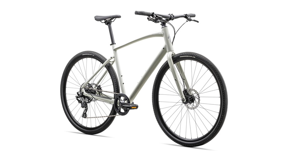 2025 Specialized Sirrus X 2.0 Gloss Dune White / Dove Grey Reflective - XS