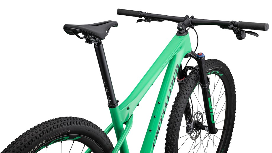 2023 Specialized Epic World Cup Expert Gloss Electric Green / Forest Green Pearl - S