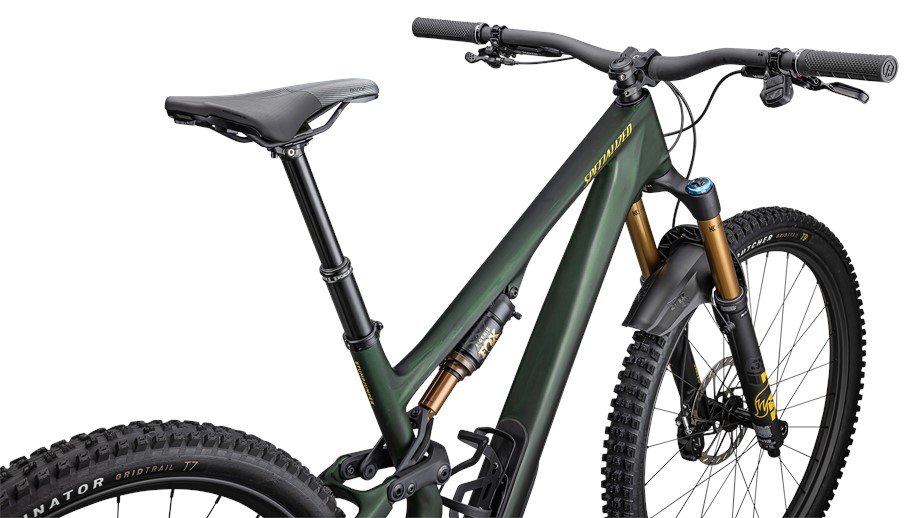 2025 Specialized Stumpjumper 15 Pro Satin Green Tint / Gunmetal / Satin Metallic Sulphur - S3