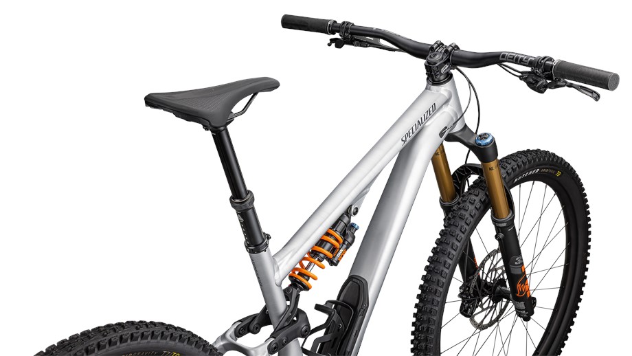 2025 Specialized Stumpjumper 15 Fox Coil Alloy Satin Brushed Aluminum / Cast Blue - S6